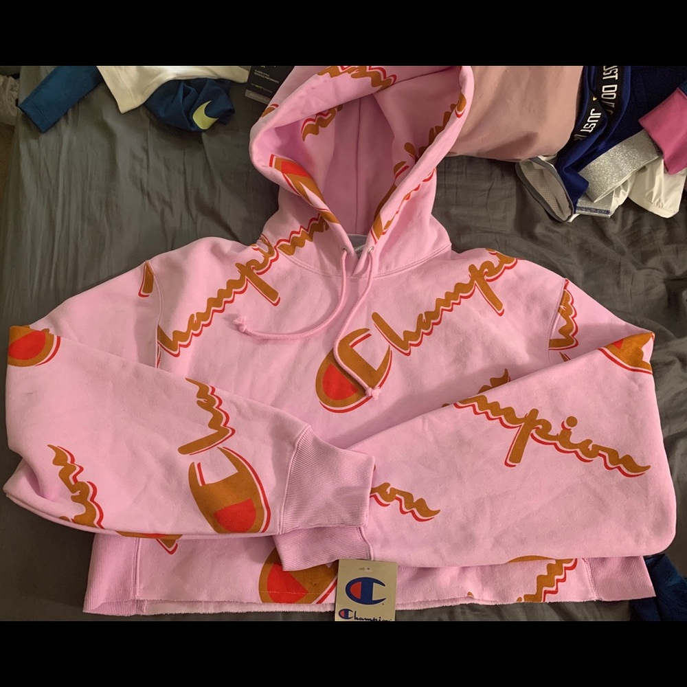 Cropped champion hoodie
